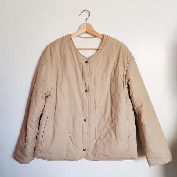 Uniqlo Reversible Quilted Sherpa Jacket - Picture 1 of 4